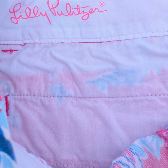 Lilly Pulitzer The Chipper Shorts Size 12 Sea Print Summer Vacation Beach Wear - Picture 3 of 5